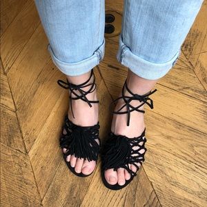 Schutz Marriet sandals Black Nubuck